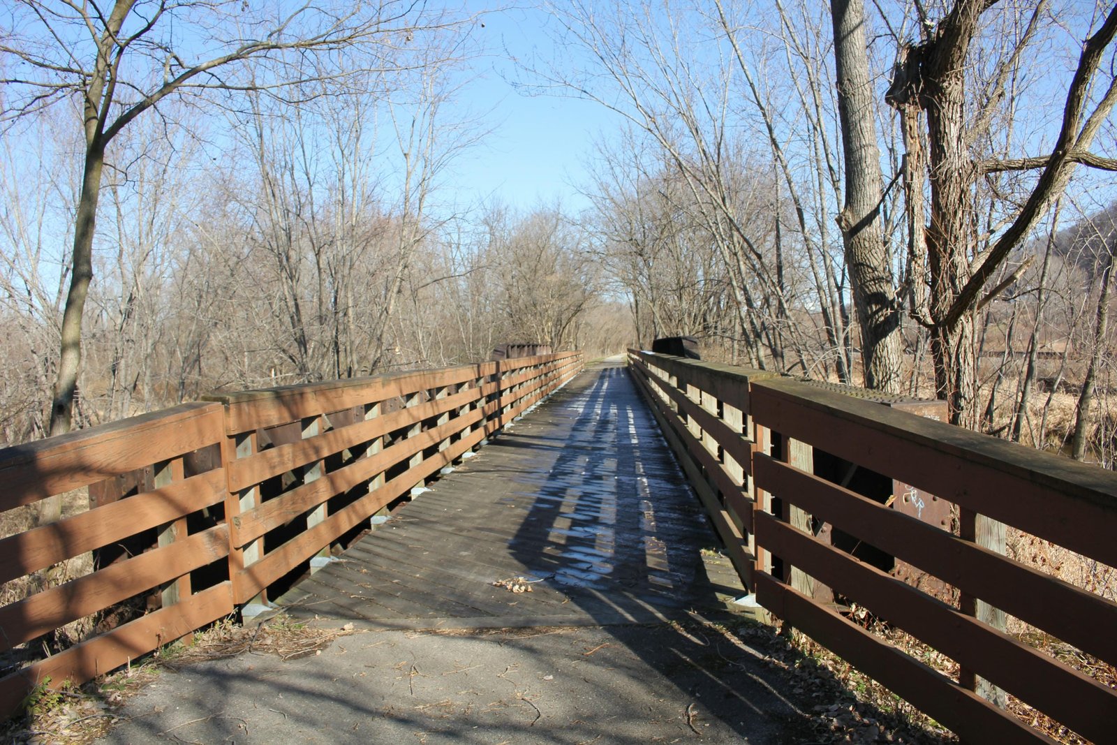 Looking east